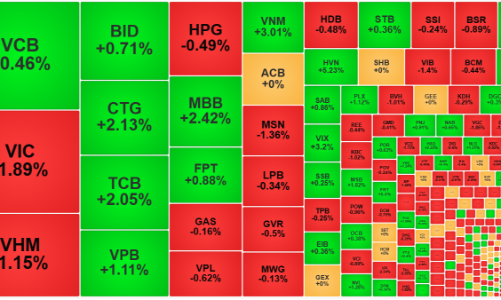 VN-Index “hụt hơi” trước mốc 1700, áp lực bán đang tăng cao