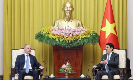 Chủ tịch nước Lương Cường tiếp Trợ lý Tổng thống Nga, Chủ tịch Hội đồng Biển Liên bang Nga