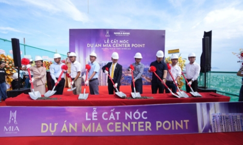 Mia Center Point cất nóc sớm hơn kế hoạch, khẳng định uy tín và chất lượng công trình