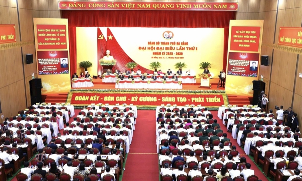 Quang cảnh phiên trù bị Đại hội đại biểu Đảng bộ thành phố Đà Nẵng lần thứ I, nhiệm kỳ 2025-2030 diễn ra vào sáng ngày 16/9/2025.