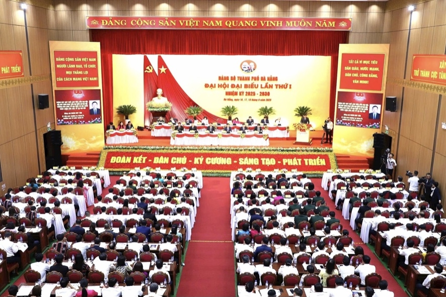 Quang cảnh phiên trù bị Đại hội đại biểu Đảng bộ thành phố Đà Nẵng lần thứ I, nhiệm kỳ 2025-2030 diễn ra vào sáng ngày 16/9/2025.
