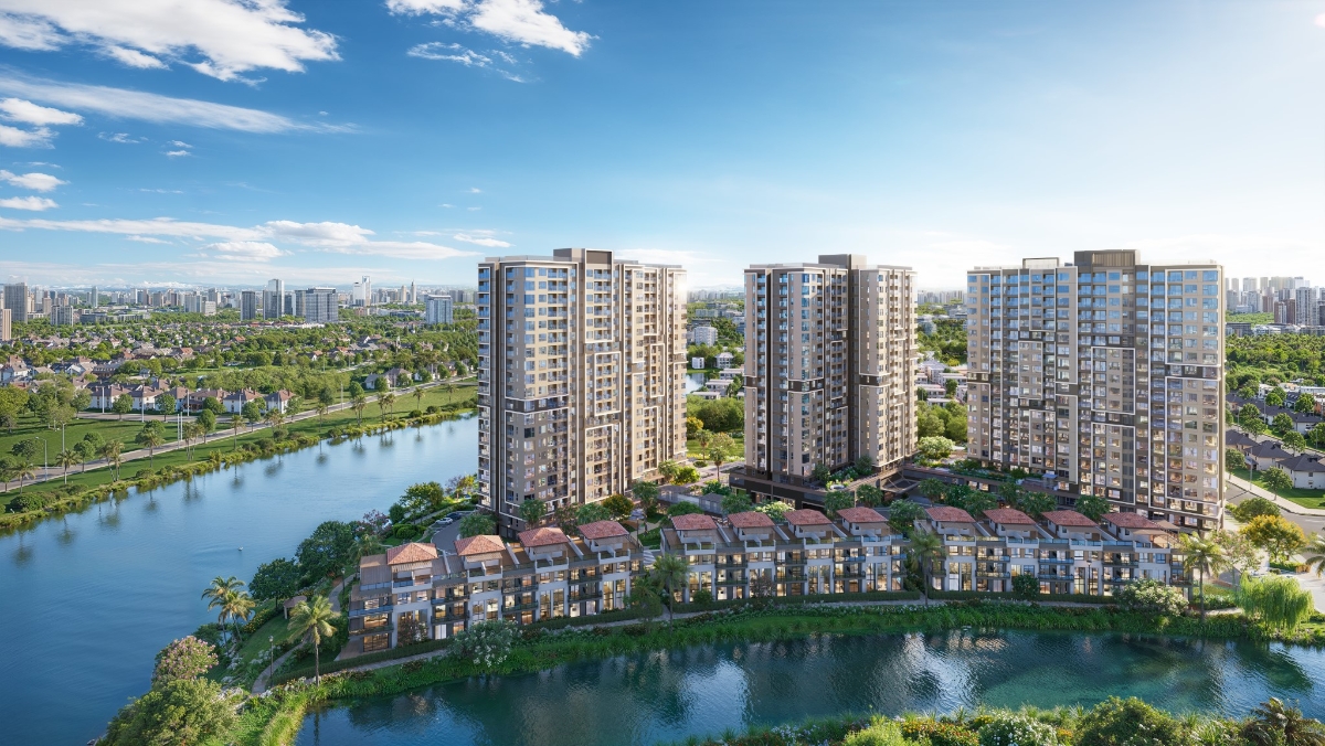 24 căn nhà phố sở hữu vị thế đẹp nhất tại Trellia Cove, đô thị Mizuki Park.
