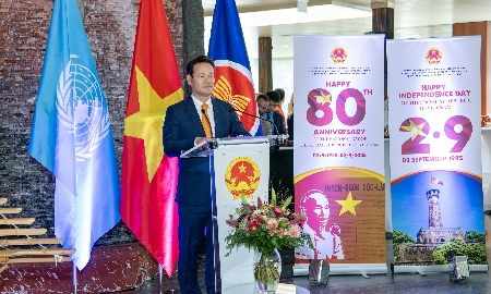 [Phóng sự ảnh] Lễ kỷ niệm 80 năm Quốc khánh Việt Nam tại Geneva