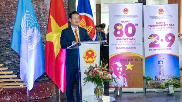 [Phóng sự ảnh] Lễ kỷ niệm 80 năm Quốc khánh Việt Nam tại Geneva