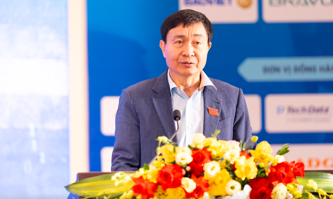 Ông Nguyễn Minh Chính, Phó Chủ tịch Thường trực Hiệp hội An ninh mạng Quốc gia, nguyên Cục trưởng Cục An ninh mạng và Phòng, chống tội phạm sử dụng công nghệ cao (Bộ Công an, chia sẻ tại sự kiện.