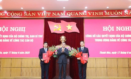 Kiện toàn chức danh lãnh đạo chủ chốt tỉnh Thanh Hóa