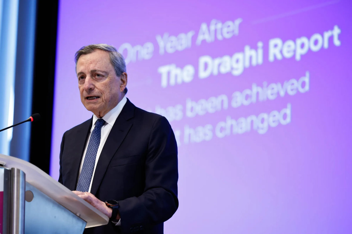 Ông Mario Draghi - Ảnh: Bloomberg.