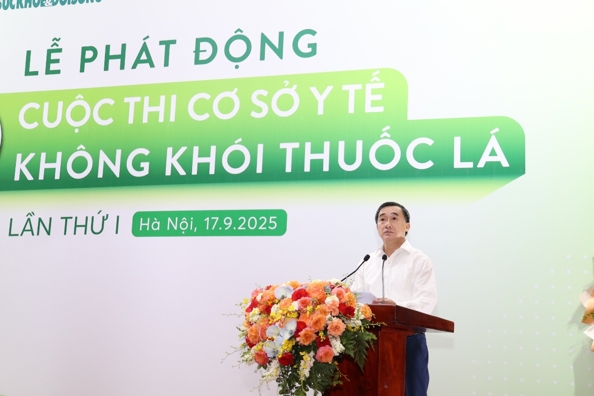 Thứ trưởng Bộ Y tế Trần Văn Thuấn thông tin tại chương trình. Ảnh: Trần Minh.