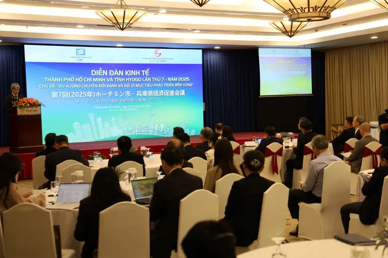 Nhật Bản đang khẳng định vị thế tiên phong trên trường quốc tế trong phát triển xanh và bền vững. Trong ảnh: Một diễn đàn hợp tác kinh tế, chuyển đổi xanh TP.HCM - Nhật Bản, tháng 8/2025.