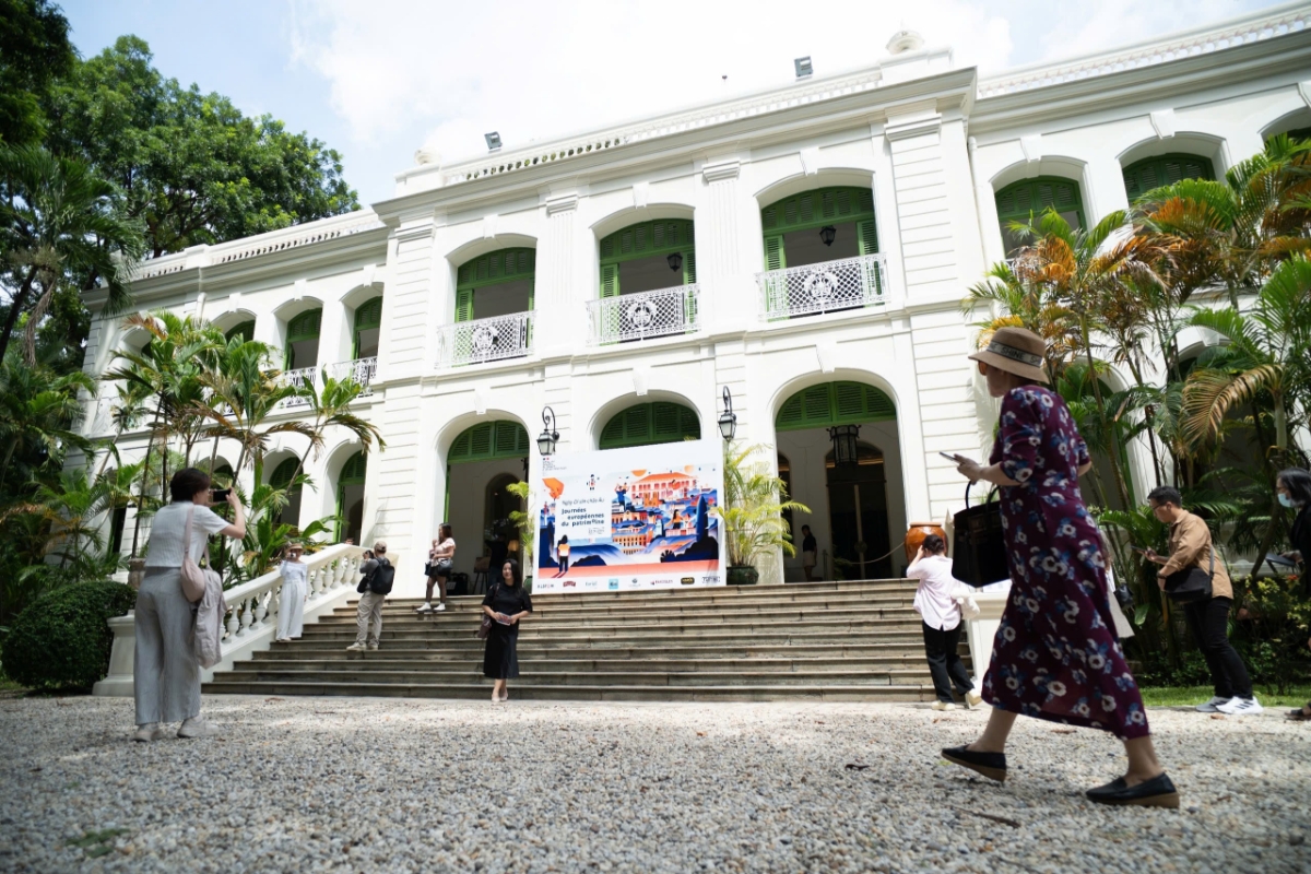 Nhân Ngày Di sản Châu Âu, Dinh Thự Pháp được mở cửa đón công chúng vào thứ Bảy, ngày 20/9. Ảnh: Thanh Hiệp
