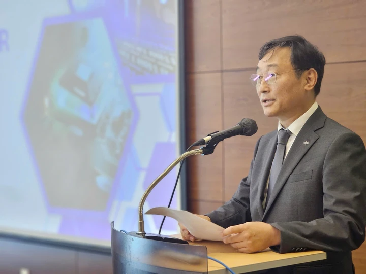 Ông Kim Deukjung, Phó Chủ tịch NIPA phát biểu khai mạc Hội thảo.