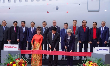 Vietjet nhận bàn giao tàu bay Boeing đầu tiên - dấu mốc 30 năm quan hệ Việt Nam - Hoa Kỳ