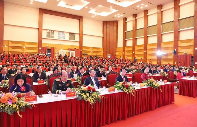 346 đại biểu đại diện cho hơn 5.000 đảng viên tham dự Đại hội đại biểu Đảng bộ Mặt trận Tổ quốc.