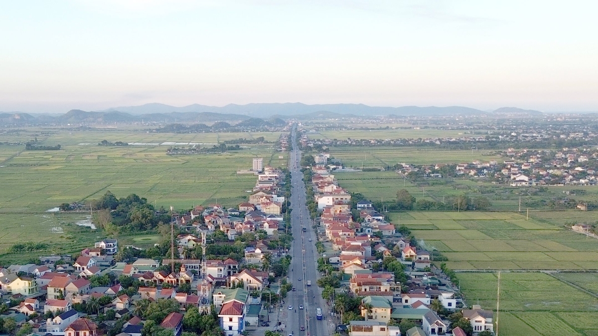 Quốc lộ 1A đoạn qua tỉnh Nghệ An. 