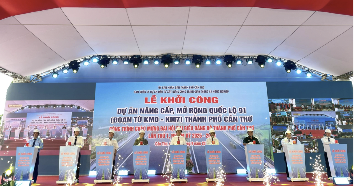 Cần Thơ khởi công, khánh thành 18 công trình lớn