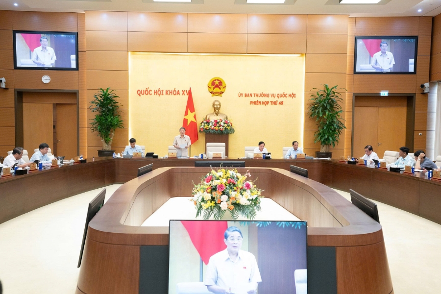 Phó Chủ tịch Quốc hội Nguyễn Đức Hải điều hành Phiên họp. Ảnh: Quốc hội