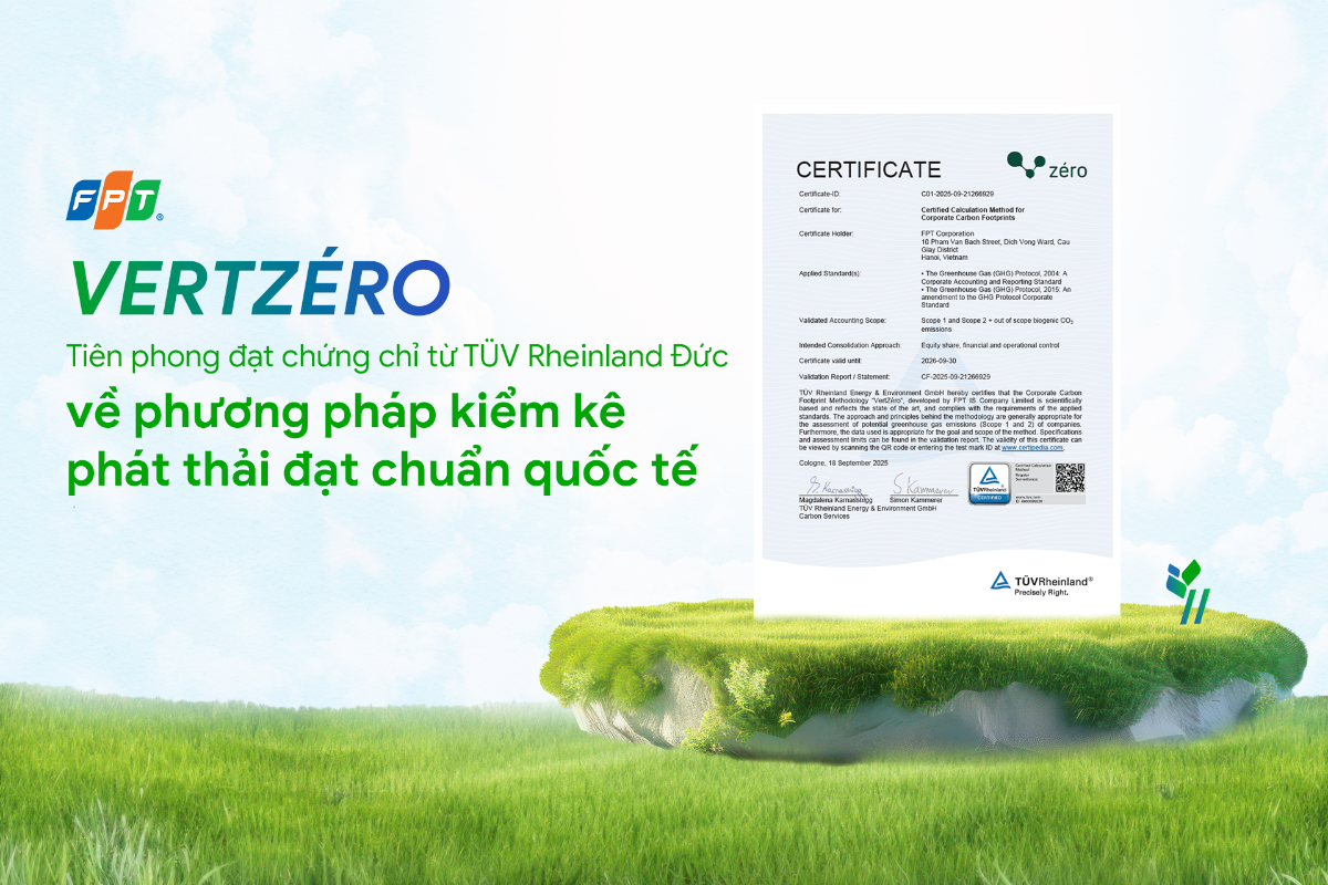 Đây được xem là giải pháp công nghệ Make in Vietnam đầu tiên đạt chứng chỉ này.