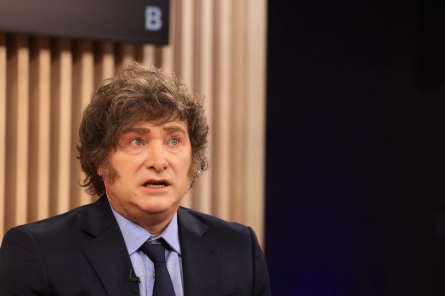 Tổng thống Argentina Javier Milei - Ảnh: Bloomberg.
