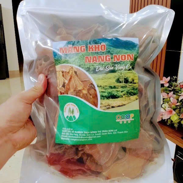 Thanh Hoá hiện có có 19 sản phẩm OCOP làm từ măng. Ảnh: Ngọc Huấn