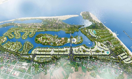 Phối cảnh Khu du lịch sinh thái biển Xuân Hội.