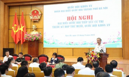 Tổng Bí thư Tô Lâm tiếp xúc cử tri thành phố Hà Nội trước kỳ họp thứ 10, Quốc hội khóa XV