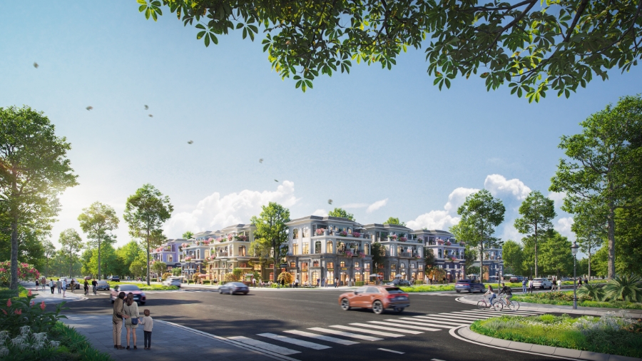 The Campus 2 tiếp giáp đại lộ Nguyễn Sỹ Sách kéo dài có chỉ giới đường đỏ rộng 70m.