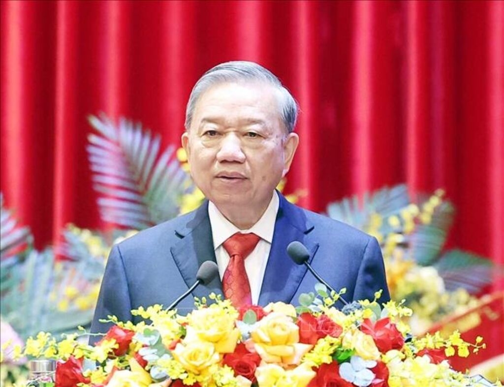 Tổng Bí thư Tô Lâm phát biểu chỉ đạo Đại hội. Ảnh: TTXVN