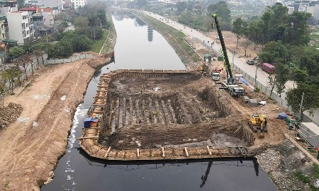 Hà Nội sử dụng 738.000m2 đất để tái thiết công viên hai bên bờ sông Tô Lịch