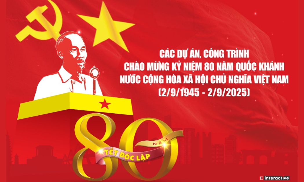 Các dự án, công trình chào mừng Kỷ niệm 80 năm Quốc khánh nước Cộng hòa xã hội chủ nghĩa Việt Nam (2/9/1945 - 2/9/2025)