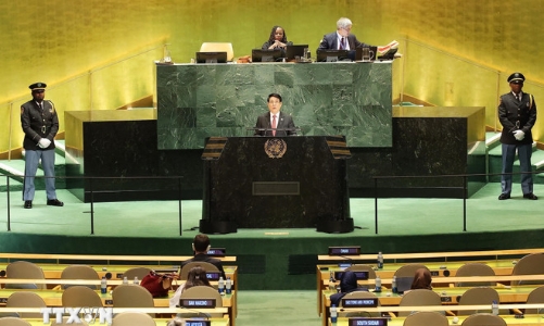 Chủ tịch nước Lương Cường phát biểu tại Phiên thảo luận cấp cao Đại hội đồng Liên hợp quốc Khóa 80