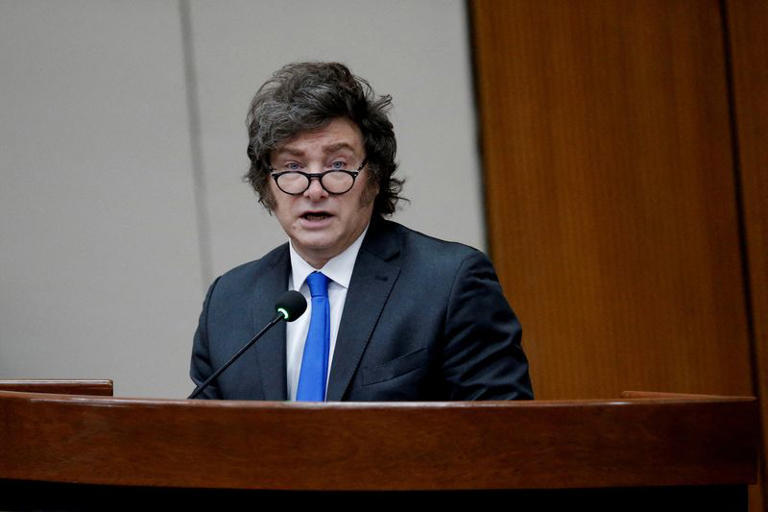 Tổng thống Argentina Javier Milei - Ảnh: Getty Images