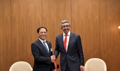 Phó Thủ tướng Bùi Thanh Sơn gặp lãnh đạo UAE và tiếp một số tập đoàn Mỹ