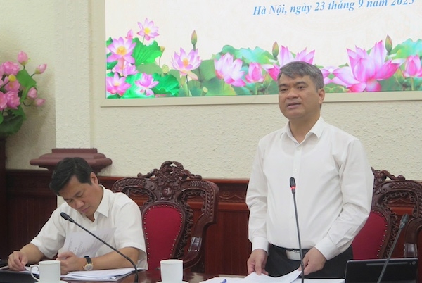 Thứ trưởng Nguyễn Thanh Tú kết luận phiên họp. Ảnh: MOJ.