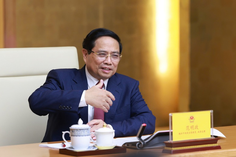 Thủ tướng mong muốn tỉnh Sơn Đông cùng các địa phương Việt Nam trao đổi kinh nghiệm phát triển, thúc đẩy đào tạo cán bộ, nguồn nhân lực trong các lĩnh vực Sơn Đông có thế mạnh; đẩy mạnh khai thác tiềm năng, ưu thế của mỗi bên, tạo đột phá mới trong các lĩnh vực hợp tác thực chất - Ảnh: VGP