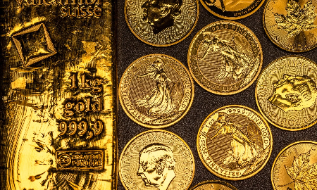 Giá vàng quay đầu lao dốc sau khi “nhảy” lên gần 4.050 USD/oz