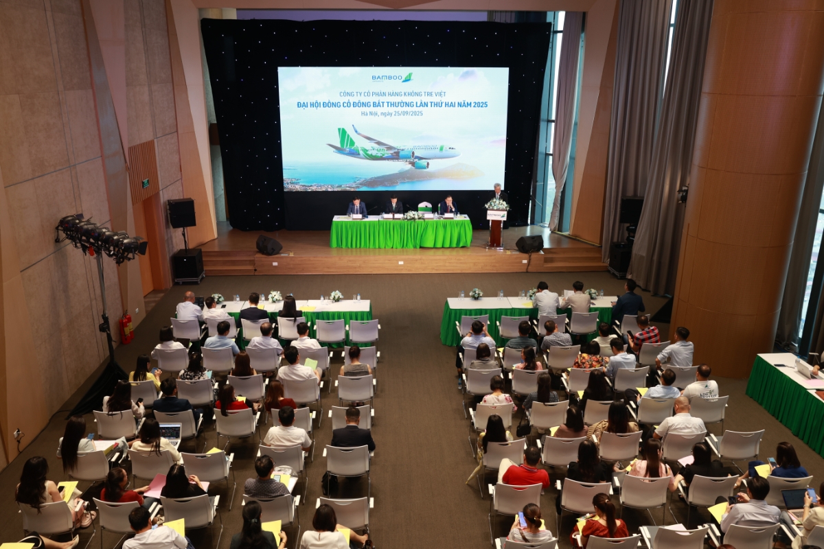 Quang cảnh Đại hội cổ đông bất thường lần 2 của Bamboo Airways