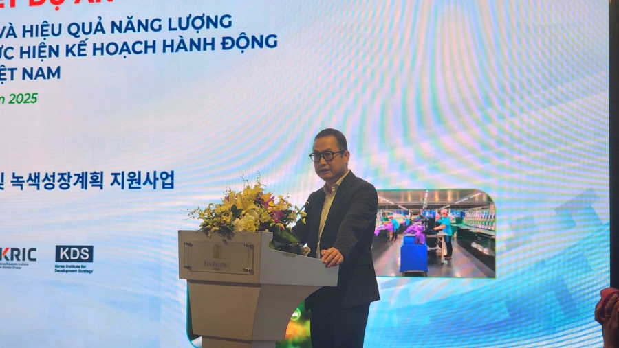 Ông Lê Việt Anh, Phó Vụ trưởng Vụ Kinh tế ngành, Bộ Tài chính chia sẻ về kết quả thực hiện của dự án.