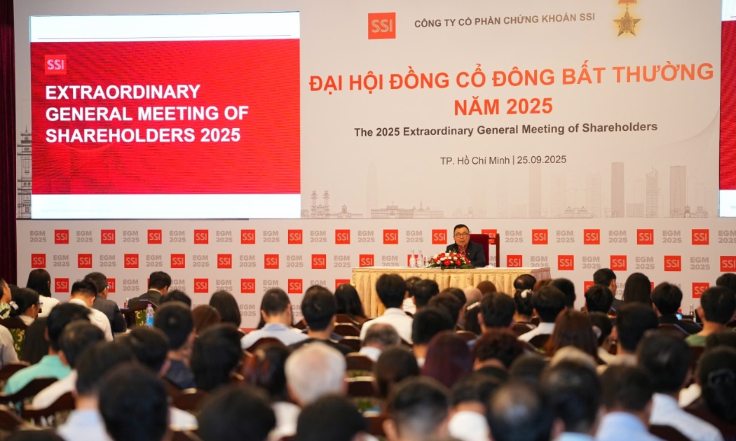 Ngày 25/9, Công ty cổ phần Chứng khoán SSI (SSI) đã tổ chức ĐHĐCĐ bất thường năm 2025.