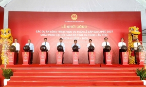 Lễ khởi công các dự án công trình phục vụ Tuần lễ Cấp cao APEC 2027 có sự tham gia của Phó Thủ tướng Nguyễn Chí Dũng.