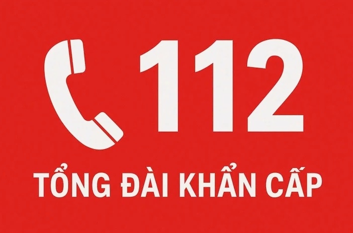 Khi gặp sự cố thiên tai, người dân có thể gọi ngay tổng đài 112 để được hỗ trợ kịp thời.