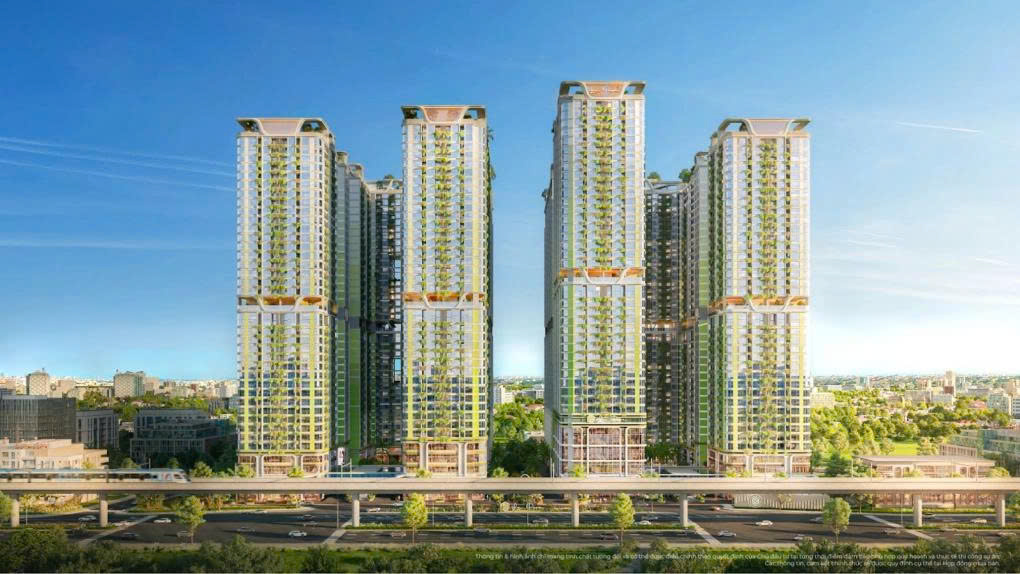 Phối cảnh các tòa tháp căn hộ. Ảnh: Phát Đạt Group.