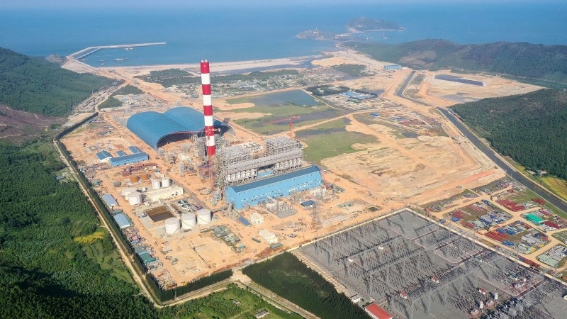 Công trường dự án Nhà máy Nhiệt điện Quảng Trạch 1 