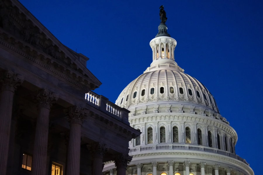 Tòa nhà Quốc hội Mỹ ở Washington DC - Ảnh: Bloomberg.