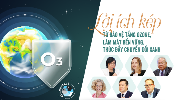 Lợi ích kép từ bảo vệ tầng ozone, làm mát bền vững, thúc đẩy chuyển đổi xanh