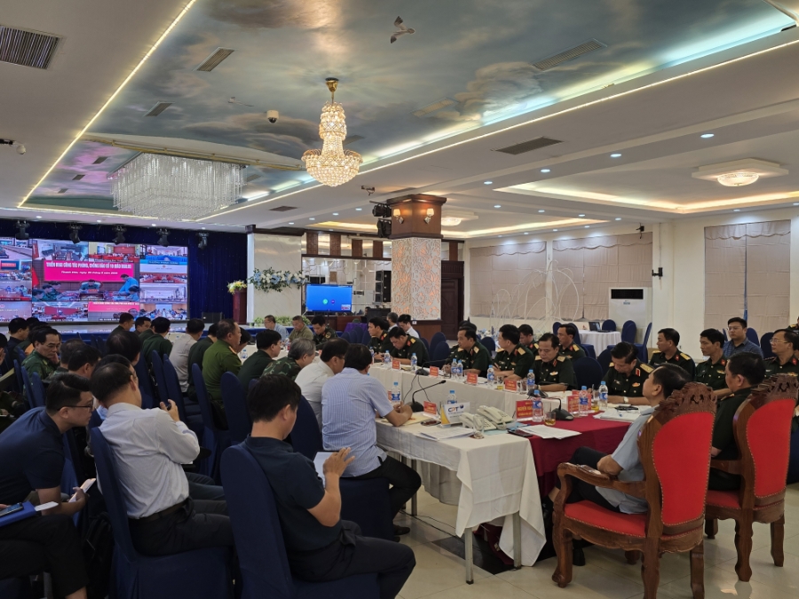 Quang cảnh cuộc họp tại điểm cầu Thanh Hoá.