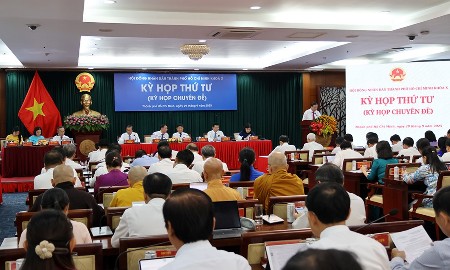Kỳ họp thứ 4 HĐND TP.HCM: Xem xét, thông qua 41 nghị quyết quan trọng