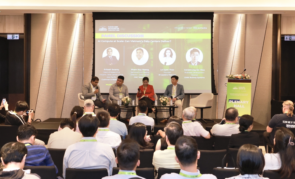 Tọa đàm “AI Compute at Scale: Liệu các trung tâm dữ liệu Việt Nam có đủ sức đáp ứng?”. Ảnh: w.media