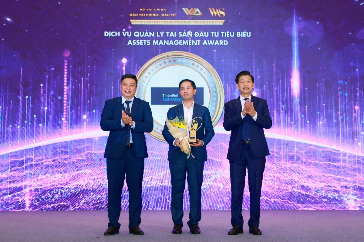 Công ty Quản lý quỹ Thiên Việt (TVAM) được vinh danh tại sự kiện với Dịch vụ Quản Lý Tài sản Đầu tư tiêu biểu.