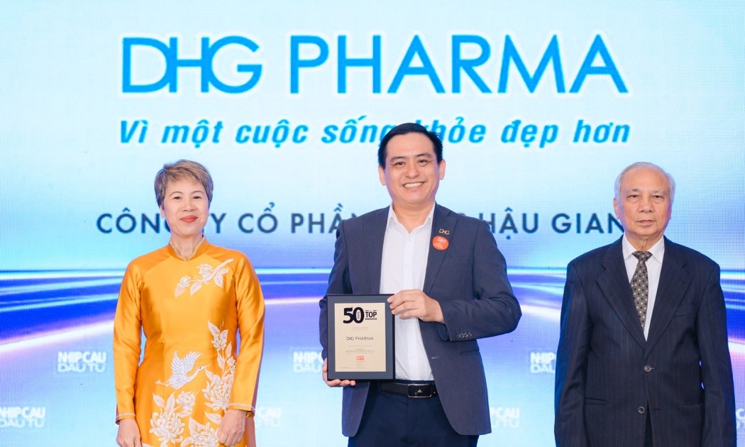 14 năm liên tiếp, DHG Pharma trong Top “50 Công ty kinh doanh hiệu quả nhất Việt Nam 2025”.