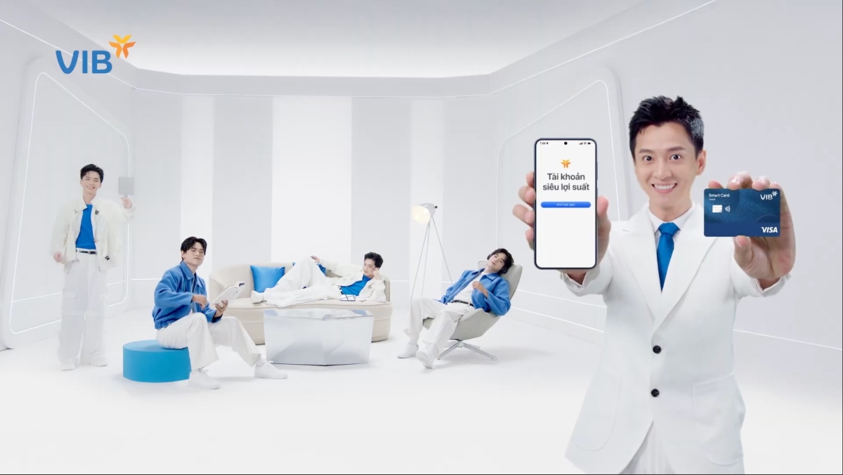 Một cảnh trong iTVC Bộ đôi Sinh lời VIB (https://youtu.be/94goFVoHNI0).